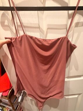 Fashion Nova Mauve Spaghetti Strap Bodysuit